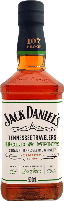 54,95 € Envio grátis | Whisky Bourbon Jack Daniel's Bold & Spicy Garrafa Medium 50 cl