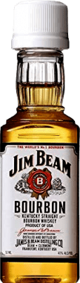 19,95 € | Scatola da 10 unità Whisky Bourbon Jim Beam White stati Uniti Bottiglia Miniatura 5 cl