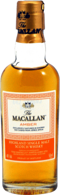 16,95 € | Whisky Single Malt Macallan Amber — Ambrata Regno Unito Bottiglietta Mignon 5 cl