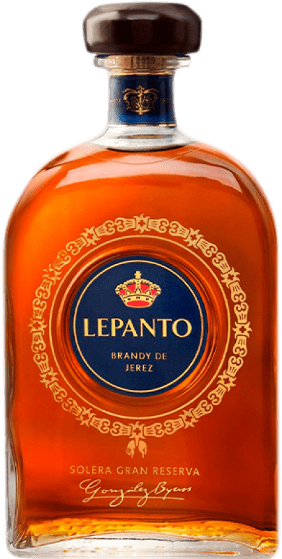 Envio grátis | Brandy Conhaque González Byass Lepanto Solera D.O. Jerez-Xérès-Sherry Andaluzia Espanha 70 cl