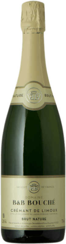 12,95 € | 白起泡酒 B&B Bouché Brut Nature A.O.C. Crémant de Limoux 朗格多克 - 鲁西荣 法国 Pinot Black, Chardonnay, Chenin White 75 cl