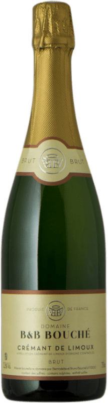 免费送货 | 白起泡酒 B&B Bouché 香槟 A.O.C. Crémant de Limoux 朗格多克 - 鲁西荣 法国 Pinot Black, Chardonnay, Chenin White 75 cl