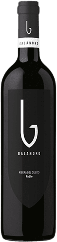 Free Shipping | Red wine Balandro Oak D.O. Ribera del Duero Castilla y León Spain Tempranillo 75 cl