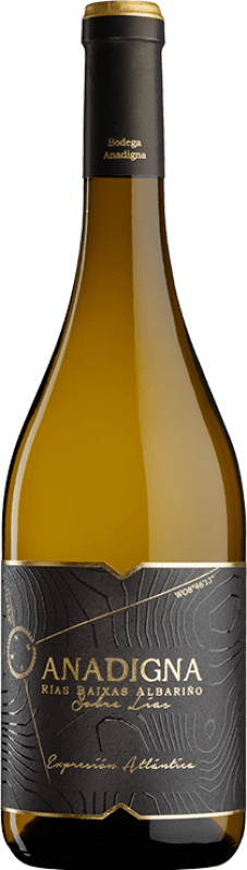 免费送货 | 白酒 Anadigna Sobre Lías D.O. Rías Baixas 加利西亚 西班牙 Albariño 75 cl