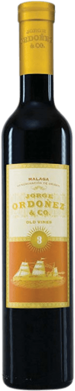 69,95 € Spedizione Gratuita | Vino Dolce Botani Nº 3 VV Viñas Viejas — Vigne Vecchie D.O. Sierras de Málaga Mezza Bottiglia 37 cl