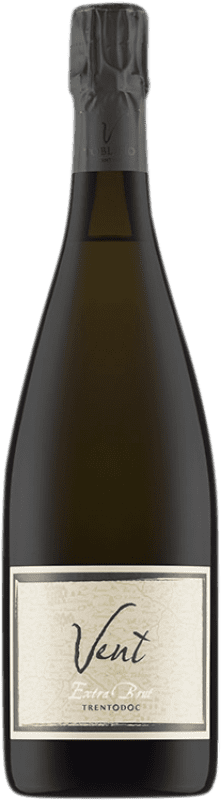 Бесплатная доставка | Белое игристое Cantina Toblino Vent Экстра-Брут D.O.C. Trento Италия Chardonnay 75 cl