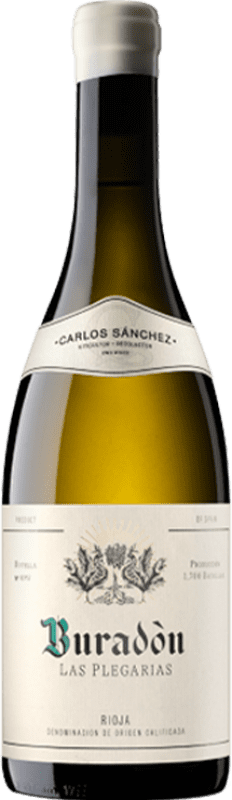 24,95 € Spedizione Gratuita | Vino Bianco Carlos Sánchez Buradòn Las Plegarias Crianza — Invecchiato in Botte D.O.Ca. Rioja