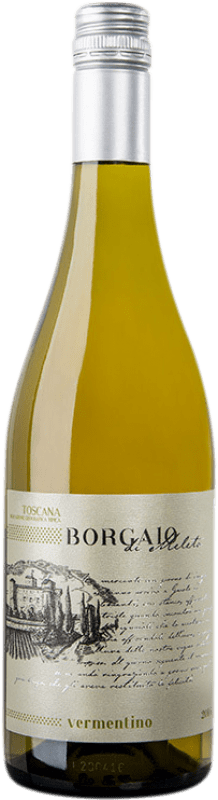 Free Shipping | White wine Castello di Meleto Borgaio Bianco I.G.T. Toscana Tuscany Italy Vermentino 75 cl