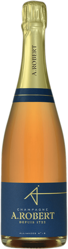 Envio grátis | Espumante rosé A. Robert Alliances Nº 16 Rosé A.O.C. Champagne Champagne França Pinot Preto, Chardonnay, Pinot Meunier 75 cl