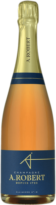 Envoi gratuit | Vin Mousseux Rosé A. Robert Alliances Nº 16 Rosé A.O.C. Champagne Champagne France Pinot Noir, Chardonnay, Pinot Meunier 75 cl