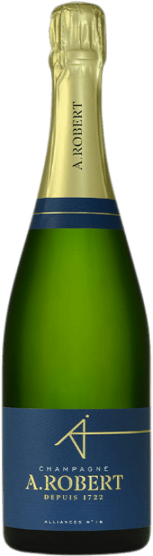 送料無料 | 白スパークリングワイン A. Robert Alliances Nº 16 A.O.C. Champagne シャンパン フランス Pinot Black, Chardonnay, Pinot Meunier 75 cl