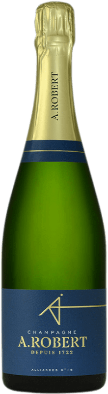 Бесплатная доставка | Белое игристое вино A. Robert Alliances Nº 16 A.O.C. Champagne шампанское Франция Pinot Noir — Пино Нуар, Chardonnay — Шардоне, Pinot Meunier — Пино Менье 75 cl Бесплатная доставка | Белое игристое вино A. Robert Alliances Nº 16 A.O.C. Champagne шампанское Франция Pinot Noir — Пино Нуар, Chardonnay — Шардоне, Pinot Meunier — Пино Менье 75 cl