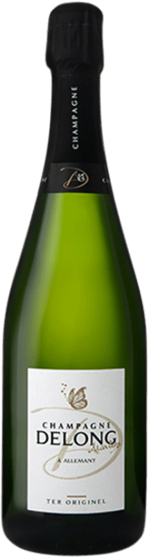 送料無料 | 白スパークリングワイン Delong Marlène Ter Originel A.O.C. Champagne シャンパン フランス Pinot Black, Chardonnay, Pinot Meunier 75 cl