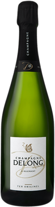 Envio grátis | Espumante Branco Delong Marlène Ter Originel A.O.C. Champagne Champagne França Pinot Noir, Chardonnay, Pinot Meunier 75 cl