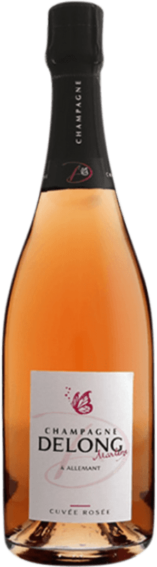 免费送货 | 玫瑰气泡酒 Delong Marlène Cuvée Rosé A.O.C. Champagne 香槟酒 法国 Pinot Black, Chardonnay, Pinot Meunier 75 cl