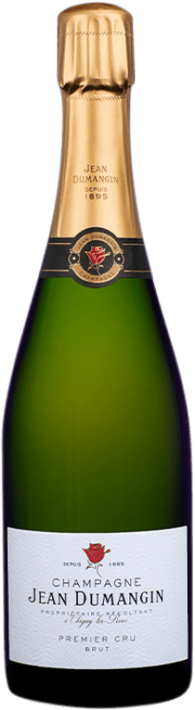 Free Shipping | White Sparkling Wine Jean Dumangin Heritage Brut 1er Premier Cru A.O.C. Champagne Champagne France Pinot Noir, Chardonnay, Pinot Meunier 75 cl