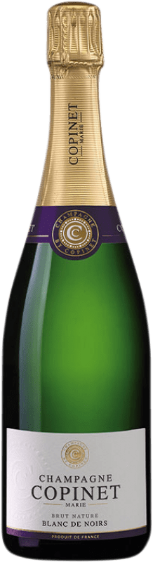 Free Shipping | White sparkling Marie Copinet Blanc de Noirs Brut A.O.C. Champagne Champagne France Pinot Black, Pinot Meunier Organic 75 cl