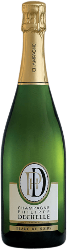 Kostenloser Versand | Weißer Sekt Philippe Dechelle Blanc de Noirs Extra Brut A.O.C. Champagne Champagner Frankreich Spätburgunder 75 cl