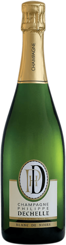 Free Shipping | White sparkling Philippe Dechelle Blanc de Noirs Extra Brut A.O.C. Champagne Champagne France Pinot Black 75 cl