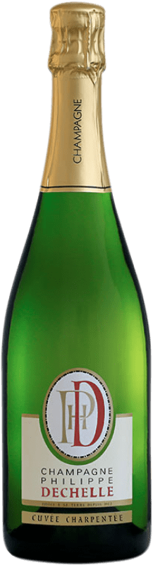 Free Shipping | White sparkling Philippe Dechelle Cuvée Charpentée Brut A.O.C. Champagne Champagne France Pinot Black, Chardonnay, Pinot Meunier 75 cl