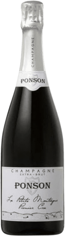 Бесплатная доставка | Белое игристое Ponson La Petite Montagne Premier Cru A.O.C. Champagne шампанское Франция Pinot Black, Chardonnay, Pinot Meunier 75 cl