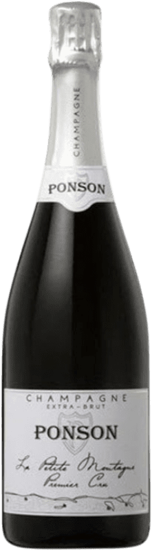 42,95 € Kostenloser Versand | Weißer Sekt Ponson La Petite Montagne Premier Cru A.O.C. Champagne