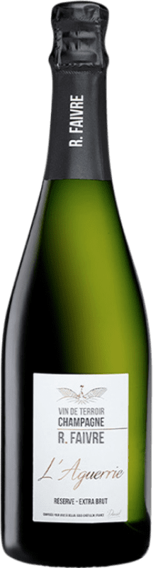 送料無料 | 白スパークリングワイン R. Faivre L'Aguerrie A.O.C. Champagne シャンパン フランス Pinot Black, Chardonnay, Pinot Meunier 75 cl