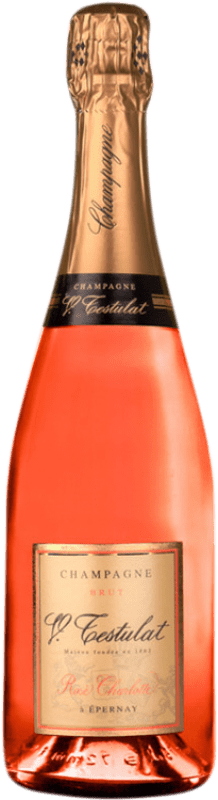 Kostenloser Versand | Rosé Sekt Vincent Testulat Rosé Charlotte Brut A.O.C. Champagne Champagner Frankreich Spätburgunder, Chardonnay 75 cl