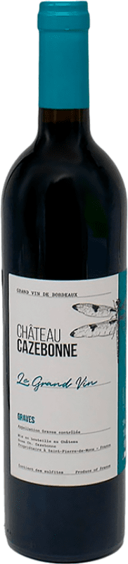 Бесплатная доставка | Красное вино Château Cazebonne Le Grand Vin Rouge A.O.C. Graves Бордо Франция Merlot, Cabernet Sauvignon 75 cl