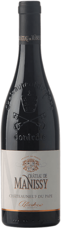 Free Shipping | Red wine Château de Manissy Trinité A.O.C. Châteauneuf-du-Pape Provence France Grenache Organic 75 cl