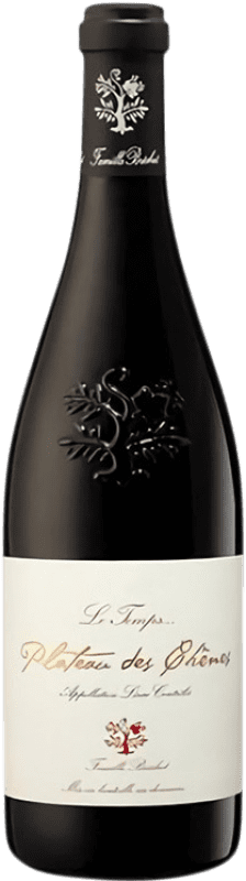 Free Shipping | Red wine Château de Vaudieu Famille Brechet Plateau des Chênes Le Temps A.O.C. Lirac Languedoc-Roussillon France Syrah, Grenache 75 cl