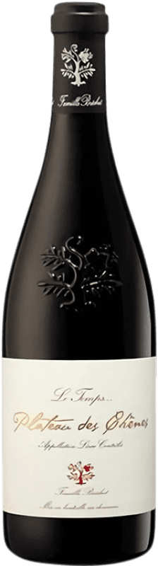 Envoi gratuit | Vin rouge Château de Vaudieu Famille Brechet Plateau des Chênes Le Temps A.O.C. Lirac Languedoc-Roussillon France Syrah, Grenache 75 cl