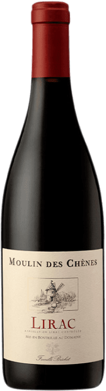 Free Shipping | Red wine Château de Vaudieu Famille Brechet Moulin des Chênes A.O.C. Lirac Languedoc-Roussillon France Syrah, Grenache, Mourvèdre, Cinsault 75 cl