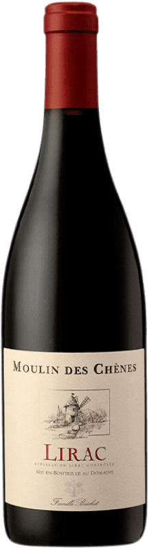 Spedizione Gratuita | Vino rosso Château de Vaudieu Famille Brechet Moulin des Chênes A.O.C. Lirac Linguadoca-Rossiglione Francia Syrah, Grenache, Mourvèdre, Cinsault 75 cl