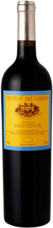 Free Shipping | Red wine Château des Sarrins Grande Cuvé Rouge Aged A.O.C. Côtes de Provence Provence France Syrah, Grenache, Cabernet Sauvignon, Carignan, Mourvèdre Organic 75 cl