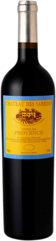 Бесплатная доставка | Красное вино Château des Sarrins A.O.C. Côtes de Provence Прованс Франция Syrah, Grenache, Cabernet Sauvignon, Carignan, Mourvèdre 75 cl