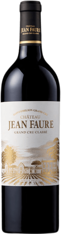Envío gratis | Vino tinto Château Jean Faure A.O.C. Saint-Émilion Grand Cru Aquitania Francia Merlot, Cabernet Franc, Malbec Ecológico 75 cl
