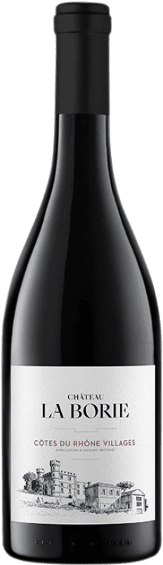 11,95 € Envio grátis | Vinho tinto Château La Borie A.O.C. Côtes du Rhône Villages