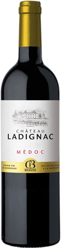 Бесплатная доставка | Красное вино Château Ladignac A.O.C. Médoc Aquitania Франция Merlot, Cabernet Sauvignon 75 cl