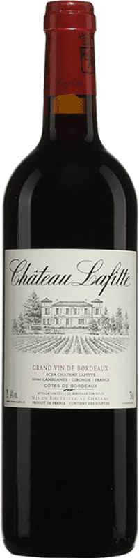 Бесплатная доставка | Красное вино Château Lafitte A.O.C. Côtes de Bordeaux Бордо Франция Merlot — Мерло, Cabernet Sauvignon — Каберне Совиньон 75 cl