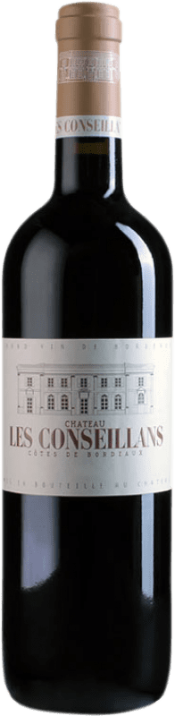 Бесплатная доставка | Красное вино Château Les Conseillans A.O.C. Cadillac Aquitania Франция Merlot — Мерло, Cabernet Sauvignon — Каберне Совиньон, Cabernet Franc — Каберне Фран, Malbec — Мальбек Бутылка Магнум 1,5 L