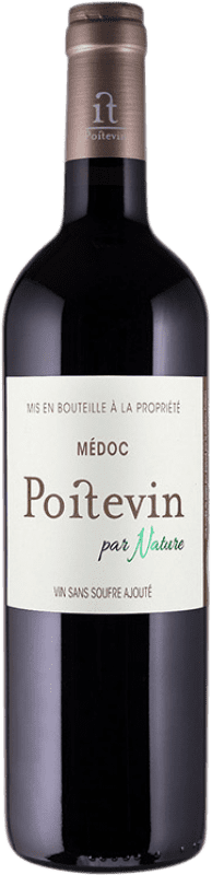 Envío gratis | Vino Tinto Château Poitevin Nature A.O.C. Médoc Aquitania Francia Merlot, Cabernet Sauvignon Eco — Ecológico 75 cl