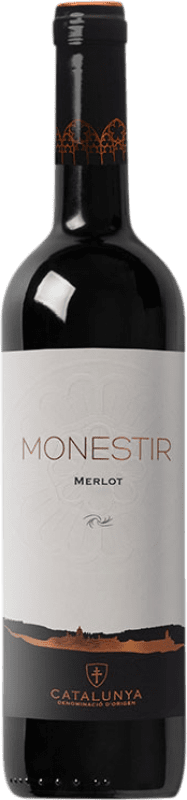 Free Shipping | Red wine Coastal Monestir D.O. Catalunya Catalonia Spain Merlot 75 cl