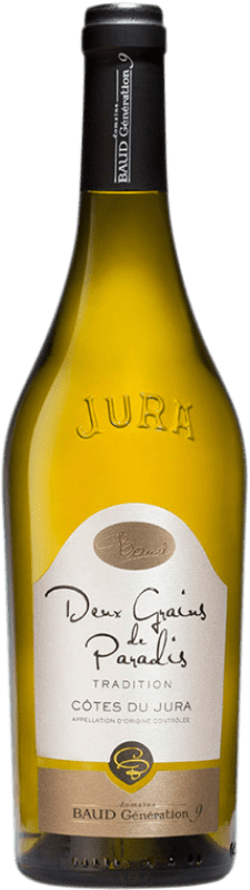 Envio grátis | Vinho Branco Domaine Baud Deux Grains de Paradis Tradicional, Cuvée Crianza A.O.C. Côtes du Jura Jura França Chardonnay, Savagnin 75 cl