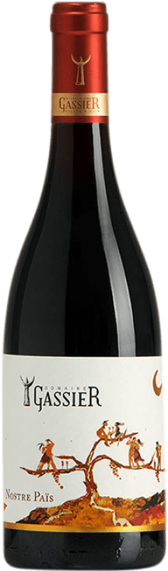 Kostenloser Versand | Rotwein Domaine Gassier Nostre Païs Rouge A.O.C. Costières de Nîmes Occitania Frankreich Syrah, Grenache, Monastrell, Carignan, Cinsault 75 cl