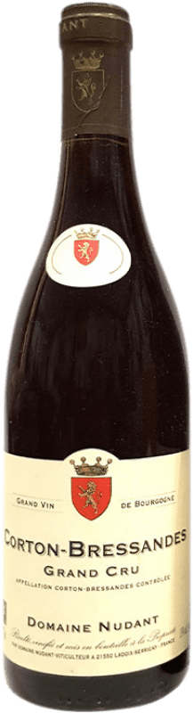 Free Shipping | Red wine Nudant Grand Cru Bressandes A.O.C. Corton Burgundy France Pinot Black 75 cl