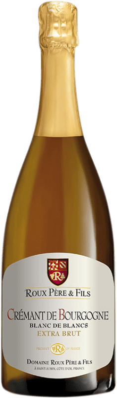 Free Shipping | White sparkling Roux Extra Brut A.O.C. Crémant de Bourgogne Burgundy France Chardonnay 75 cl