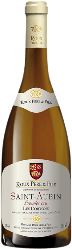 Free Shipping | White wine Roux 1er Cru Les Cortons Aged A.O.C. Saint-Aubin Burgundy France Chardonnay 75 cl