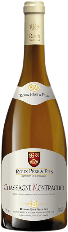 Free Shipping | White wine Roux Aged A.O.C. Chassagne-Montrachet Burgundy France Chardonnay 75 cl