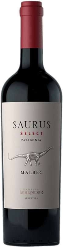 Free Shipping | Red wine Schroeder Saurus Select I.G. Patagonia Patagonia Argentina Malbec 75 cl